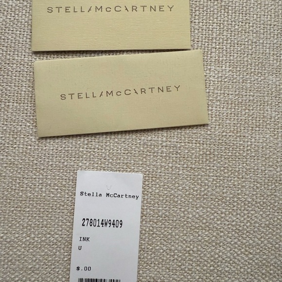 Stella McCartney Falabella Navy Metallic Fringe Clutch with original tags - Picture 10 of 15